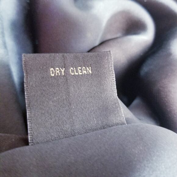 Nicole Miller Gold Metallic Blue Silk Blend Fit and Flare Cocktail Mini Dress - Picture 11 of 12